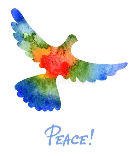 Watercolor Dove, Dove Of Peace, Peace Illustration, Watercolor Pictures, Illustration Watercolor, Web Blog, Vector Character, Banner Printing, Watercolor Inspiration