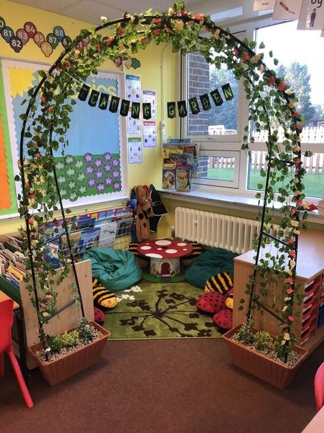 21 simple reading corner ideas your pupils will adore - Hope Education blog Book Corner Classroom, Reading Nook Classroom, Reading Corner Classroom, Forest Classroom, Year 1 Classroom, Eyfs Classroom, Preschool Rooms, Continuous Provision, Reading Corners