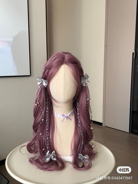 Wigs Cute, Korean Hairstyle Ideas, Kpop Hair Color, Korean Hairstyles, Hairstyle Ideas Easy, Concert Hairstyles, Hair Style Korea, Hair Inspiration Long, Kpop Hair