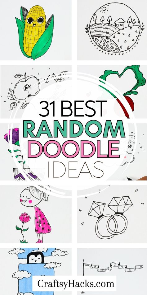 Embark on an exciting journey to discover a world of fun doodles and drawings! Our Pinterest board is filled with unique and easy drawings for kids and adults alike. Dive into a treasure trove of doodles and things to draw and unleash your creativity with ease. Stick Drawings Doodles, Doodle For Best Friend, What To Doodle When Bored, Tiny Doodles Simple Cute, Cute Symbols To Draw, How To Draw Simple, Easy Doodles Drawings Step By Step, Fun Things To Doodle, Food Doodles Easy