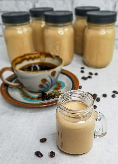 Dairy Free Baileys Recipe, Vegan Baileys Recipe, Vegan Baileys, Homemade Baileys, Coconut Milk Coffee, Baileys Recipes, Coconut Palm Sugar, Tasty Drinks, Mushroom Coffee