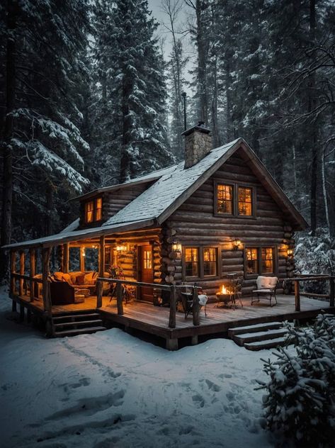 Cozy Cabin In The Woods Interiors, Dark Wood Cabin, Cabins In The Woods Interior, Cabin In The Woods Aesthetic, Cozy Cabin In The Woods, Shed Tiny Home, Building A Small House, Old Cabins, Cozy Log Cabin