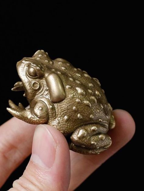 Toad Frog, Real Nature, Brass Figurines, Gifts For Men And Women, Hand Sculpture, Form Design, Children's Toys, Animal Ornament, Mua Sắm