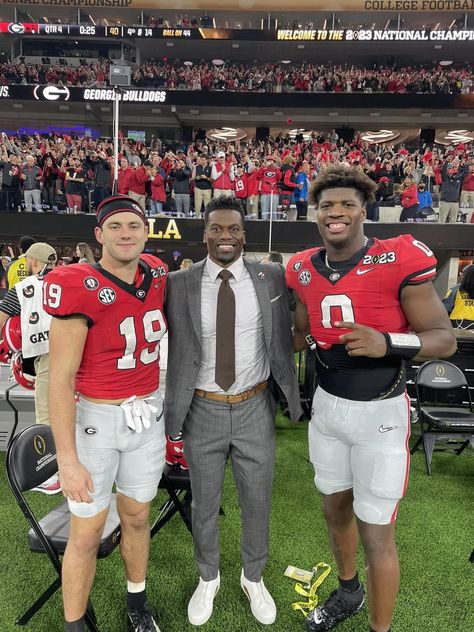 Brock Bowers, Ben Watson, Darnell Washington, Jan.9, 2023 Brock Bowers, Ga Bulldogs, Georgia Bulldogs Football, Georgia Football, Bulldogs Football, College Football Teams, National Championship, Georgia Bulldogs, College Football