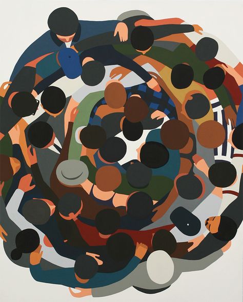 Geoff Mcfetridge, Illustration Design Graphique, Art Et Illustration, People Illustration, Art And Illustration, Art Plastique, Community Art, Instagram Foto, Graphic Design Illustration