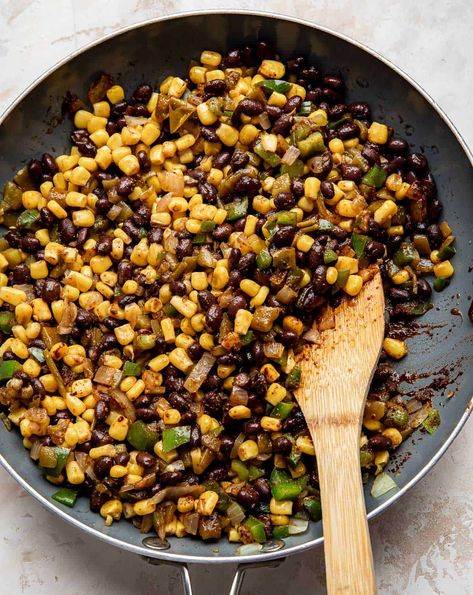 Corn Beans And Squash, Recipes With Corn And Black Beans, Heart Healthy Black Bean Recipes, Corn And Black Bean Recipes, Black Bean And Corn Recipes, Squash Beans Corn, Black Beans And Corn Recipe, Recipes With Black Beans And Corn, Ground Turkey Black Beans Corn