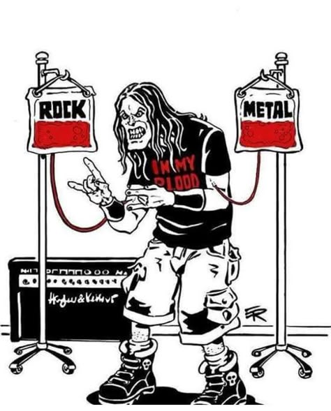 Arte Heavy Metal, Metal Meme, Metal Health, Dark Wave, Rock Band Posters, Heavy Metal Art, Emo Memes, Bd Comics, Heavy Metal Music