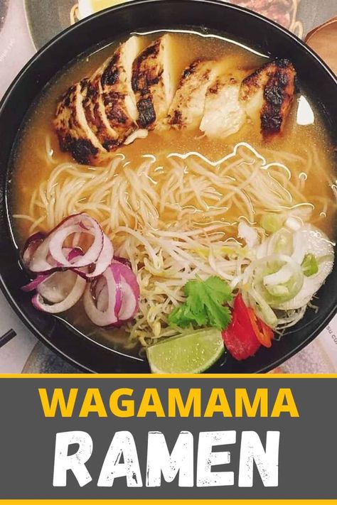 Wagamama Ramen Recipe » Recipefairy.com Wagamama Ramen, Ramen Easy, Wagamama Recipe, Chicken Ramen Noodle Recipes, Easy Ramen, Chicken Ramen, Ramen Recipe, Ramen Noodle Recipes, Ramen Recipes