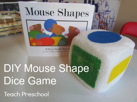 Large Group Shape Activities Preschool, Birthday Games Ideas, Mouse Shapes, Preschool Shapes, Diy Mouse, Mouse Paint, Teach Preschool, Teaching Shapes, Shape Games