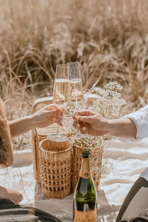 Romantic Picnic Photoshoot, Blanket Engagement Photos, Vineyard Picnic Photoshoot, Champagne Picnic Photoshoot, Engagement Photos Picnic Ideas, Engagement Photos Blanket, Engagement Picnic Photos, Fall Picnic Engagement Photos, Fancy Picnic Photoshoot