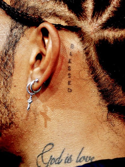 Lewis Hamilton Tattoo, Hamilton Tattoo, Tattoo Ideas Males, S Tattoo, Piercing Tattoo, Lewis Hamilton, Ear Tattoo, Behind Ear Tattoo, Future Husband