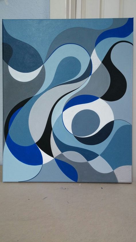 Soyut Sanat Tabloları, Geometric Painting, Abstract Geometric Art, Modern Art Paintings, Art Inspiration Painting, Painting Art Projects, Cubism, Diy Canvas Art, Canvas Art Painting