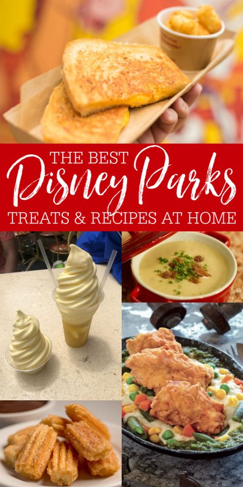 Disney Sweets Recipes, Disney Restaurant Recipes, Disney Parks Food Recipes, Disney Meals At Home, Disney Foods To Make At Home, Disney Inspired Recipes Dinner, Disneyland Themed Party Food, Disney Recipes Restaurants, Disneyland Food Recipes Copycat