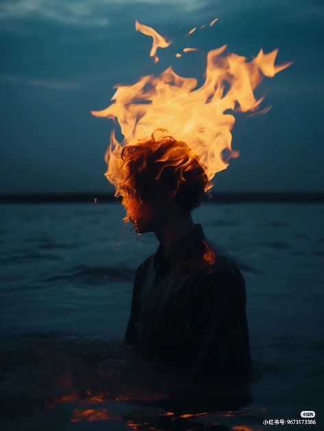 Fire Reference Photo, Head On Fire, Man On Fire, Chuck Close, Galaxy Images, Deep Art, Surrealism Photography, Beautiful Dark Art, Ap Art