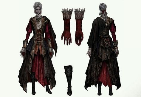 The Art Of Bloodborne Bloodborne Outfits, Bloodborne Characters, Bloodborne Concept Art, Character Modelling, Knight Outfit, Female Hunter, Bloodborne Art, Hunter Outfit, Outfit Png