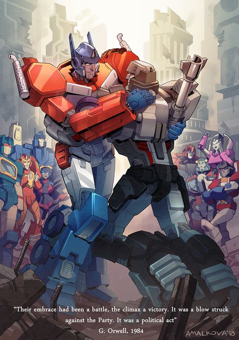 Optimus Prime And Megatron, Transformers Poster, Optimus Prime Art, Transformers Idw, Optimus Prime Transformers, Transformers Generation 1, Transformers Art Design, Transformers Megatron, Orion Pax