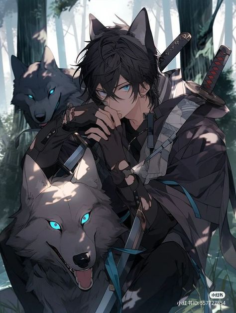 Wolf Anime Boy, Wolf Boy, Anime Show, Aesthetic Wallpaper Iphone, 다크 판타지, Wallpaper Animes, 캐릭터 드로잉, Cool Anime Guys, Anime Wolf