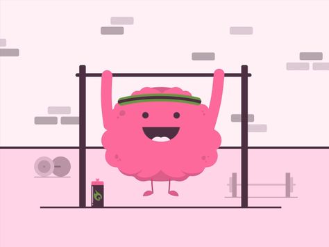 Team Mojo here with a PSA: Today is World Mental Health Day!  The struggles of mental health issues are real and are often times very misunderstood. However, everyday we're learning more about how ... Brain Gif, Weights Exercise, Health Illustration, Improving Health, World Mental Health Day, Improve Your Memory, Body Connection, Food Pyramid, Exercise Gym