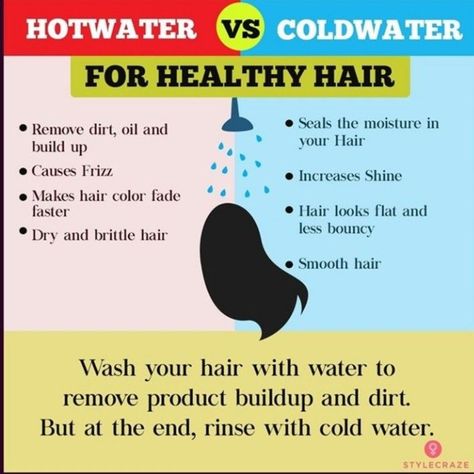 Rinse hair with cold water after conditioning 😚 Cold Water Benefits, Damage Hair, How To Grow Natural Hair, Cold Shower, Fast Hairstyles, Healthy Hair Tips, Hair Healthy, Brittle Hair, Hair Food