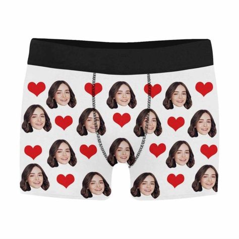 Boxer Gifts For Him, Custom Boxers For Boyfriend, Boxers With Girlfriend Picture, Regalo San Valentino Lui, San Valentin Ideas Regalos Novio, Husband Wedding Gift, Custom Boxers, Personalized Boxers, Boyfriend Personalized Gifts