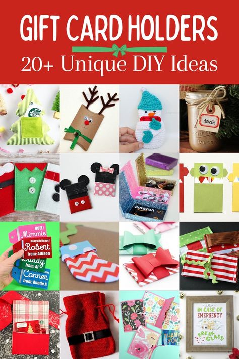 Diy Giftcards Ideas Christmas, Gift Card Holders To Make For Christmas Diy, Gift Card Holder Diy Cricut, Fabric Gift Card Holders To Make, Money Holder Cards Diy Christmas, Homemade Gift Card Holders, Gift Card Diy Ideas, Christmas Gift Card Holders Diy, How To Wrap Gift Cards