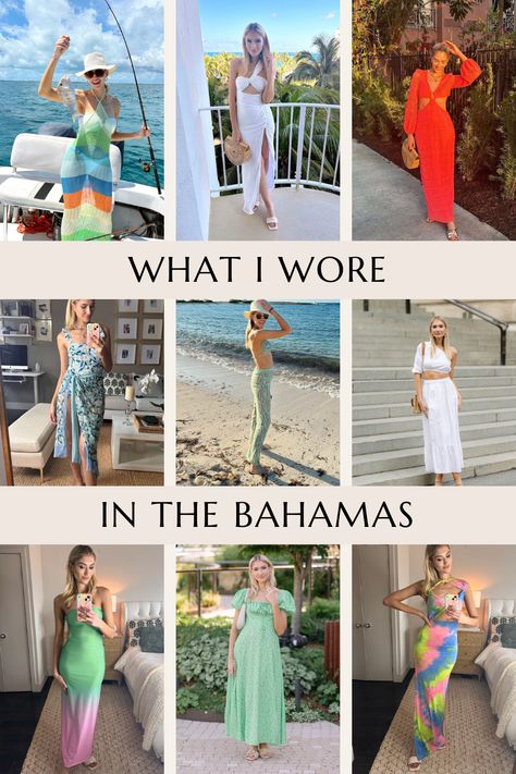 Need some fashion inspiration for your upcoming Bahamas trip? This article is for you. Today, I'm sharing my favorite Bahamas outfits and everything I wore on a recent trip to beautiful Nassau. Read on for outfit details, links to my vacation-ready picks, and more! Embarkment Day Outfit, Bahamas Resort Outfits, Cruise Bahamas Outfits, Bahamas In February Outfits, What To Wear To The Bahamas, What To Pack For The Bahamas, Barbados Vacation Outfit, Baha Mar Bahamas Outfits, Outfits For Cruise Bahamas