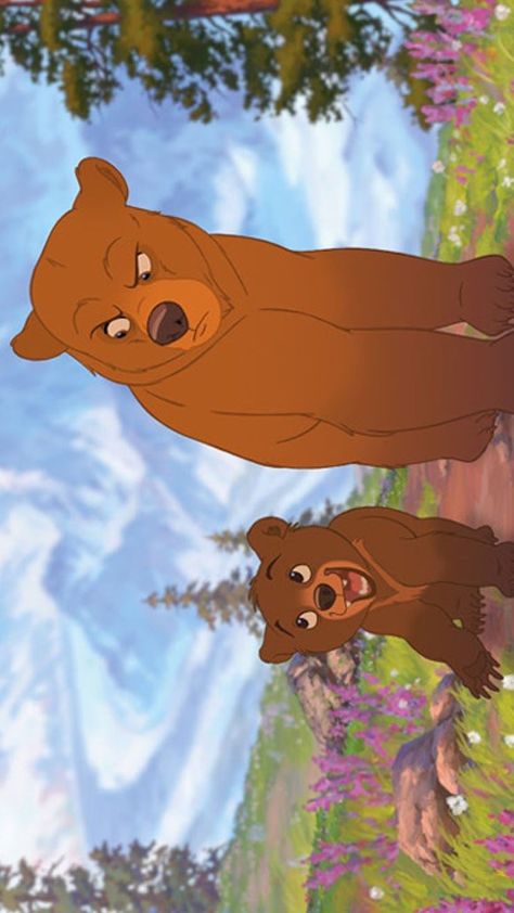 Brother Bear Matching Pfp, Brother Bear Wallpaper Aesthetic, Brother Bear Wallpaper, Disneyland Images, Disney Theory, Brother Bear, Disney Movie Quotes, Wallpaper Collage, Lockscreen Wallpaper