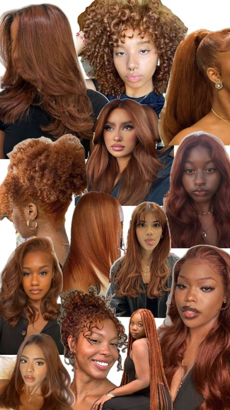 Natural Hair Color Palette, Shaggy Ginger Hair, Hair Color Ideas Olive Skin, Winter Hair Colors For Black Women, Cajun Spice Hair Color On Black Women, Hair Colors For Olive Skin Tone, Olive Skin Hair Color, Hair Color For Light Skin, True Autumn Hair Color