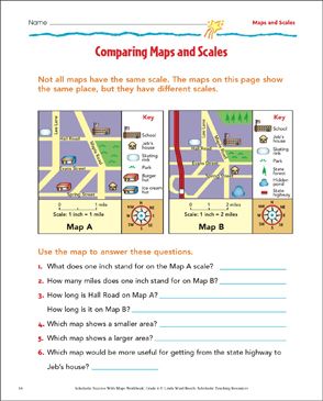 Map Scale Worksheets, Activities & Printable Lesson Plans for Kids Teaching Maps, Map Skills Worksheets, Solar System Worksheets, Visual Therapy, River Map, High School Art Projects, Map Worksheets, Printable Lesson Plans, Activities Printable