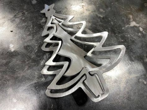 Laser Engraved Business Cards, Profitable Crafts, Plasma Table, Metal Christmas Tree, Metal Christmas, Cnc Plasma, Metal Projects, Custom Ornament, Metal Crafts