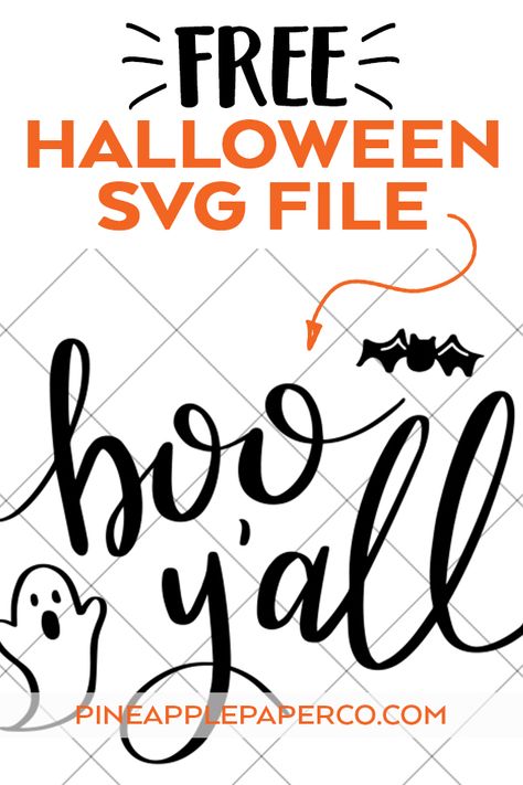 Boo Yall Free Svg, Door Hanger Svg Free, Free Halloween Svgs For Cricut, Boo Svg Free, Free Halloween Svg Files For Cricut, Prek Halloween, Free Halloween Svg, Halloween Fonts Alphabet, Shirt Svgs