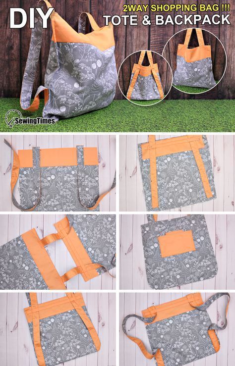 How To Make A Backpack, Flip Clothes, Diy Backpack Pattern, Backpack Pattern Sewing, Backpack Tutorial, Sac Diy, Craft Tote, Sewing Pattern Shop, Diy Backpack