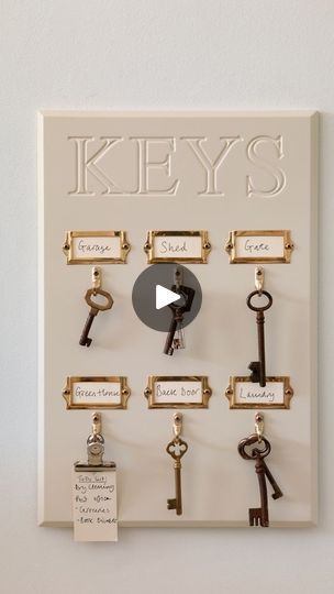 95 reactions | Turn an IKEA frame into a chic and functional key holder with this easy DIY project! 🛠️✨  Follow along to see how you can create a stylish organizer for your entryway in just a few simple steps.   #homedecor #diystorage #diykeyholder #diyhomedecor #budgetfriendlydecor #interior #diyinterior #diyfail #handmadedecor #keyholder | DIY projects for your home | shingo_takahashi_iudp · Original audio Key Holder Diy, Ikea Frame, Diy Fails, Ikea Frames, Budget Friendly Decor, Diy Interior, Easy Diy Projects, Diy Storage, Handmade Decorations