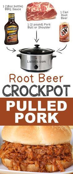 12 Mind-Blowing Ways To Cook Meat In Your Crockpot Root Beer Pulled Pork, Rootbeer Pulled Pork, Beer Pulled Pork, Cook Meat, Crockpot Pulled Pork, Slow Cooker Pulled Pork, Pulled Pork Recipes, Crockpot Pork, Crockpot Dishes