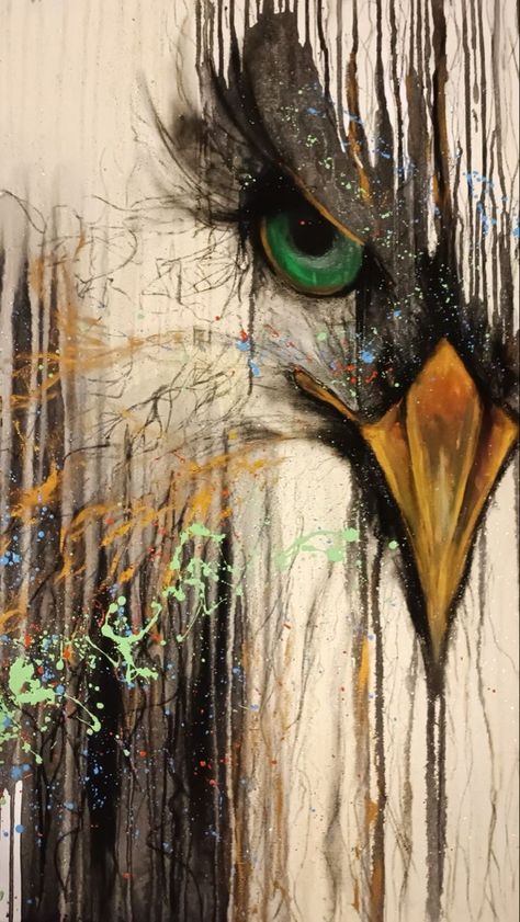 Bird Painting Acrylic, Animal Paintings Acrylic, Eagle Wall Art, Eagle Painting, Abstract Painting Techniques, Eagle Art, Animal Portraits Art, Soyut Sanat Tabloları, Textured Canvas Art