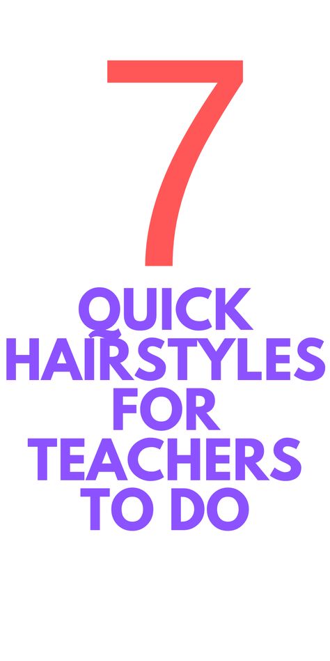 Quick Hairstyles For Teachers, Picture Day Hairstyles For Teachers, Easy Hairstyles Teacher, Teacher Day Hairstyle, Teacher Picture Day Hairstyles, Cute Teacher Hairstyles Simple, Hair For Teachers, Quick And Easy Teacher Hairstyles, Simple Teacher Hairstyles