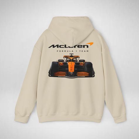 🏎PaddockUK heavy blend hooded sweatshirt is relaxation itself. Made with a thick blend of cotton and polyester, it feels plush, soft and warm, a perfect choice for any cold day. In the front, the spacious kangaroo pocket adds daily practicality while the hood's drawstring is the same colour as the base sweater for extra style points. 🏁For sizes check the listings image or contact us for some help! 🏁Made with a medium-heavy fabric (8.0 oz/yd² (271 g/m that consists of 50% cotton and 50% polyes Mclaren Hoodie, Hoodie Jumper, Trendy Outfits For Teens, Cool Hoodies, Cold Day, Outfits For Teens, Pocket Pouch, Pullover Hoodie, Unisex Hoodies