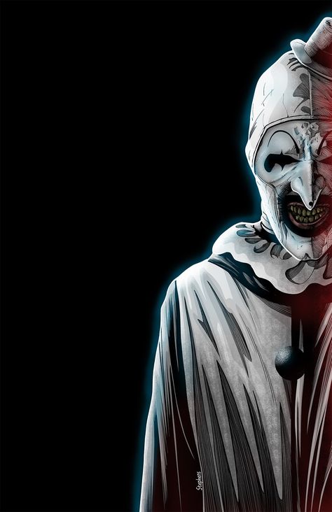 Terrifier Iphone Wallpaper, Terrifier 3 Pfp, Terrifier Wallpaper Iphone, Terrifier Fanart, Terrifier Pfp, Terrifier Aesthetic, Horror Movies Art, Terrifier Art The Clown, Art The Clown Terrifier Wallpaper