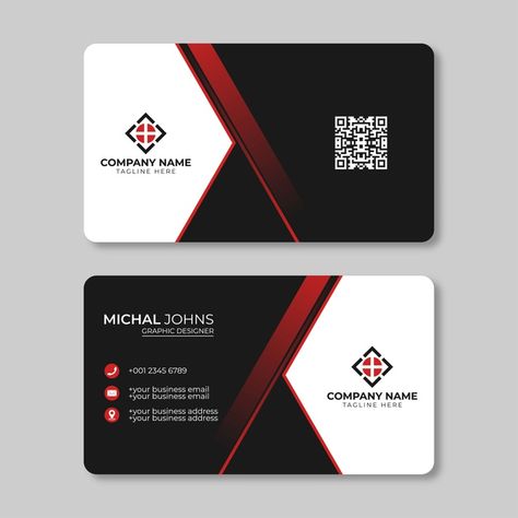 Premium Vector | Modern business card template. personal visiting card with company logo. Personal Visiting Card, Illustration Business Cards, Metal Business Cards, Graphic Design Business Card, Naming Your Business, Modern Business Card, Luxury Business Cards, Business Card Inspiration, Visiting Card