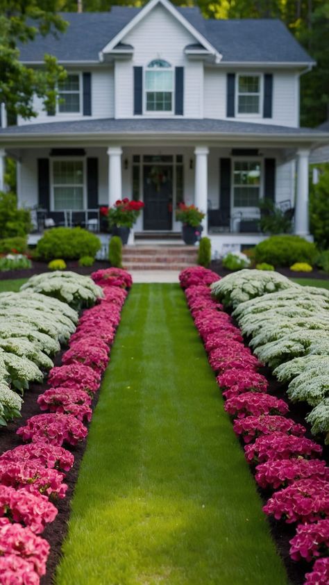 Discover beautiful flower bed ideas for your front house garden including rock fall raised low maintenance DIY stone full sun rocks easy perennial rustic white rock designs Get inspired with these creative landscaping concepts that will elevate the curb appeal of your home Walkway Flower Bed Ideas, Front House Garden, Diy Flower Bed Ideas, Diy Flower Bed, Creative Landscaping, Easy Perennials, Rock Designs, Flower Bed Ideas, Fabulous Diy