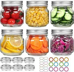 Large Mason Jars, Canning Supplies, Mini Mason Jars, Small Glass Jars, Wide Mouth Mason Jars, Canning Lids, Small Mason Jars, Diy Candle, Glass Jars With Lids