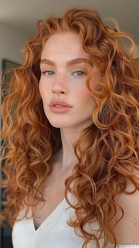 23 Adorable Hair Colors to Achieve the Perfect Curly Look Red Hair With Curly Hair, Mid Length Curly Red Hair, Red Hair Color Curly Hair Natural Curls, Curly Auburn Hair Naturally, Curly Red Hairstyles, Curly Red Hair Naturally, Ginger Hair Natural, Natural Ginger, Curly Ginger