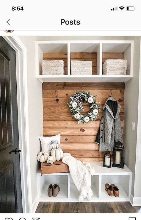 Mudroom Remodel, Entryway Closet, Mudroom Decor, Mudroom Design, Closet Remodel, Home Entrance Decor, Modern Kitchen Design Luxury, Ikea Hacks, House Entrance