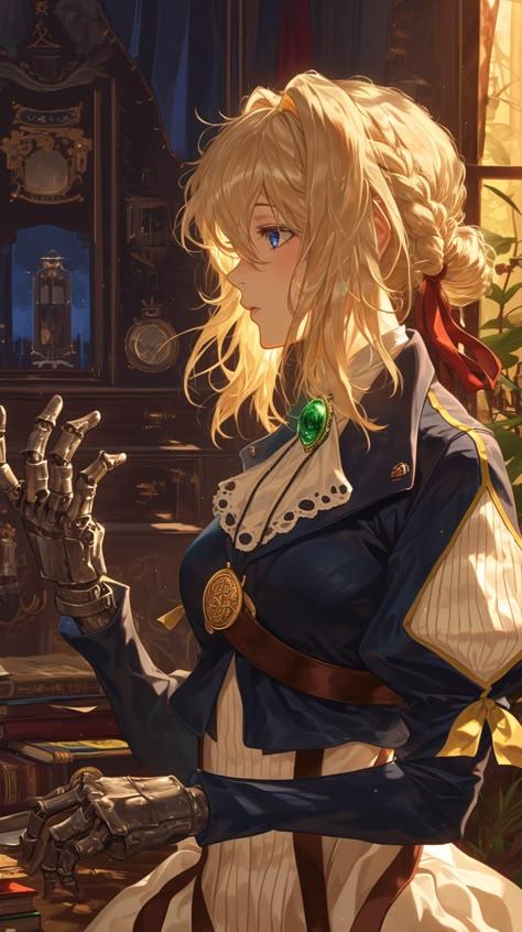 【VIOLET EVERGARDEN】 ⁀➷ Wallpaper ✪ Violet Evergarden Aesthetic, Violet Evergarden Fanart, Violet Evergarden Wallpaper, Violet Evergreen, Violet Evergarden Anime, Whatsapp Wallpaper Cute, Aesthetic Goth, Queen Anime, The Ancient Magus Bride