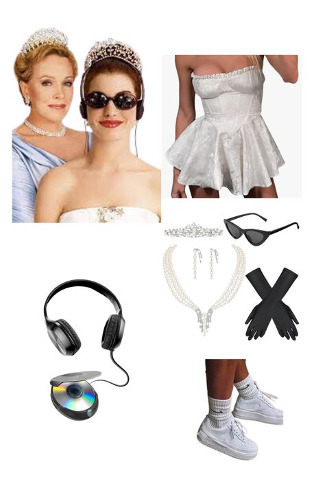 the princess diaries + anne hathaway + 2000s + costume + last minute costume ideas + halloween + y2k costume + y2k + costume ideas Princess Mia Thermopolis Outfits, Icons Costume Ideas, Princes Diaries Costume, The Princess Diaries Costume, Anne Hathaway 2000s, 2000 Costume Ideas, Y2k Costume Ideas, Princess Diaries Outfits, Princess Diaries Anne Hathaway