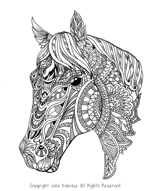 Custom Pet Portrait, horse, adult coloring book style by Julie Kukreja. Get your own! julie@penandmousedesign.com Horse Coloring Books, Book Clip Art, Adult Coloring Books Printables, Horse Coloring Pages, Adult Colouring Pages, Unicorn Coloring Pages, Horse Coloring, Mandala Coloring Pages, Animal Coloring Pages