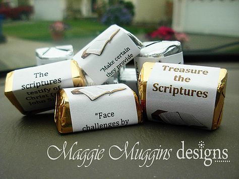 Treasure the Scriptures Treat | Flickr - Photo Sharing! Scripture Treats, Lds Youth Activities, Pillow Treats, Lds Girls Camp, Sister Ideas, Camping Pillow, Lds Scriptures, Photography Home Decor, Lds Youth