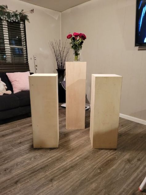 Custom Made Square Pedestals. Any Size. Any Color. - Etsy Diy Pedestal, Color Free, Graduation Party Decor, Church Decor, Party Rentals, Florida Home, White Painting, Custom Paint, Cricut Projects