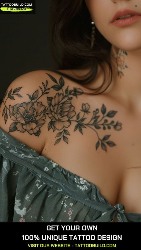 Elegant Tattoos For Women, Bug Tattoo Ideas, Shoulder Tattoos For Females, Top Of Shoulder Tattoo, Yourself Tattoo, Bird Shoulder Tattoos, Women's Shoulder Tattoo, Front Shoulder Tattoos, Shoulder Cap Tattoo