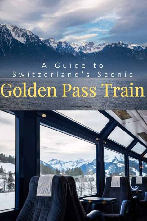 Panoramic Golden Pass Route through Switzerland| A complete guide to the Golden Pass line, on of the most scenic train routes in Europe. #goldenpass #switzerland #travel #traintravel Goldenpass Switzerland, Train Switzerland, Switzerland Lucerne, Swiss Travel Pass, Switzerland Vacation, Swiss Travel, Lucerne Switzerland, Scenic Travel, Train Route